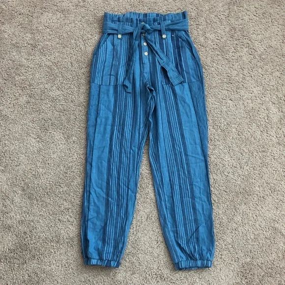 Indigo Rein Pants Jumpsuits Indigo Rein Blue Striped